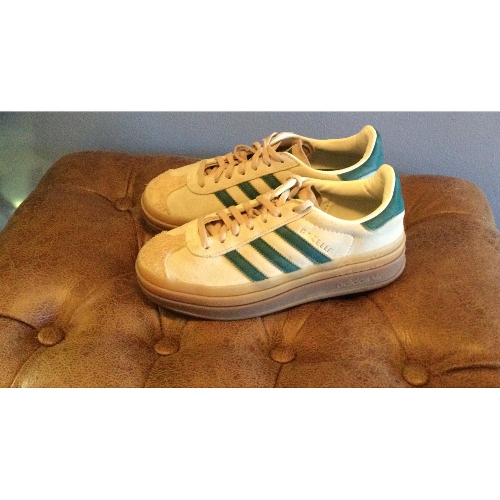 My Adidas! Green and off white gazelles. Super clean. Purchased brand new.